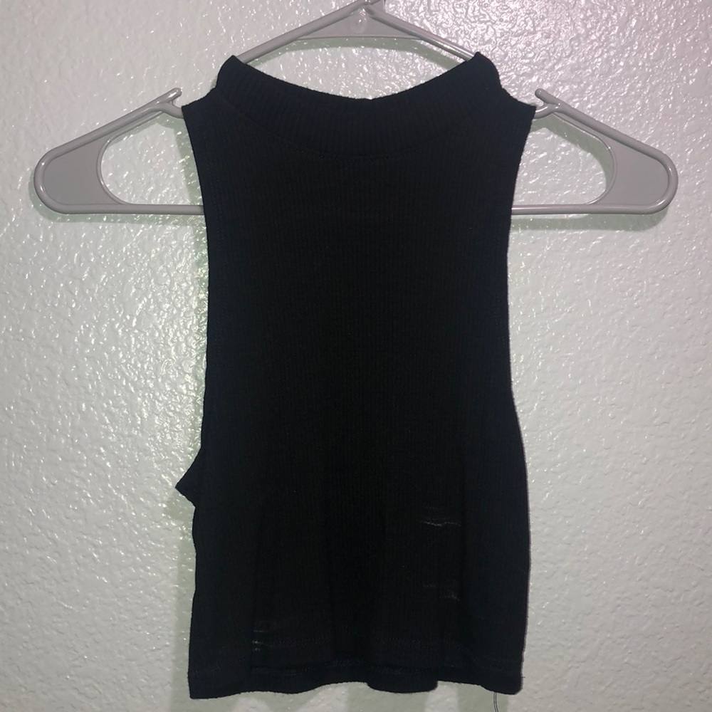 Mock neck tank top